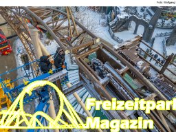 Aufbau des Themenbereichs „Sonnenbucht“ in FANTASIA (Januar 2025)